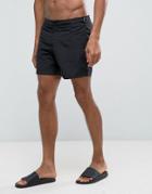 New Look Board Shorts With Buckles In Black - Black