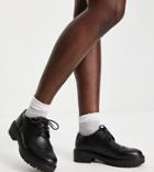 Schuh Wide Fit Limor Up Brogues In Black
