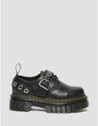 Dr Martens Audrick 3-eye Shoe With Silver Hardware In Black
