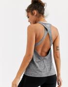 Asos 4505 Tank With Wrap Open Back Detail