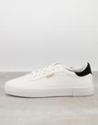 Bershka Sneakers In White With Contrast Back Tabs