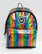 Hype Backpack In Rainbow Holographic - Multi