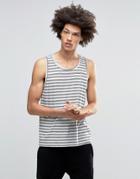 Cheap Monday Stripe Tank - White