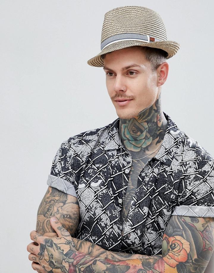 Esprit Straw Trilby - Beige