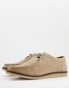 Silver Street Casual Lace Up Shoes In Beige Suede-neutral