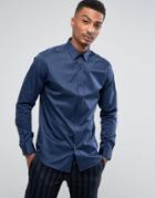 Selected Homme Slim Easy Iron Smart Shirt - Navy