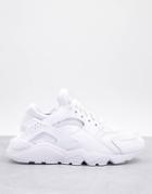 Nike Air Huarache Sneakers In Triple White