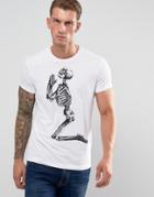 Religion Praying Skeleton T-shirt - White