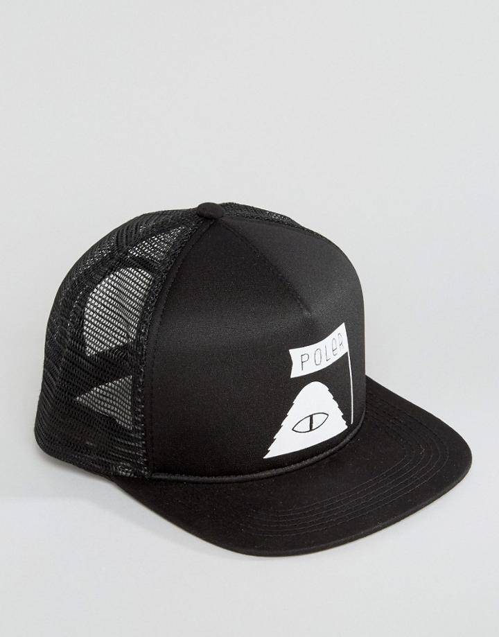 Poler Trucker Cap Summit - Black