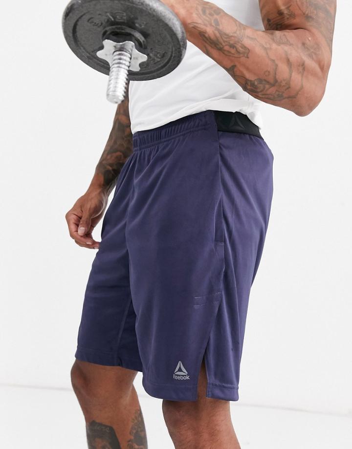 Reebok Training Shorts In Navy-blue
