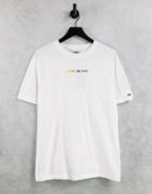 Tommy Jeans Multicolor Linear Logo T-shirt In White