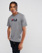 Fila Black T-shirt With Retro Logo In Gray - Gray