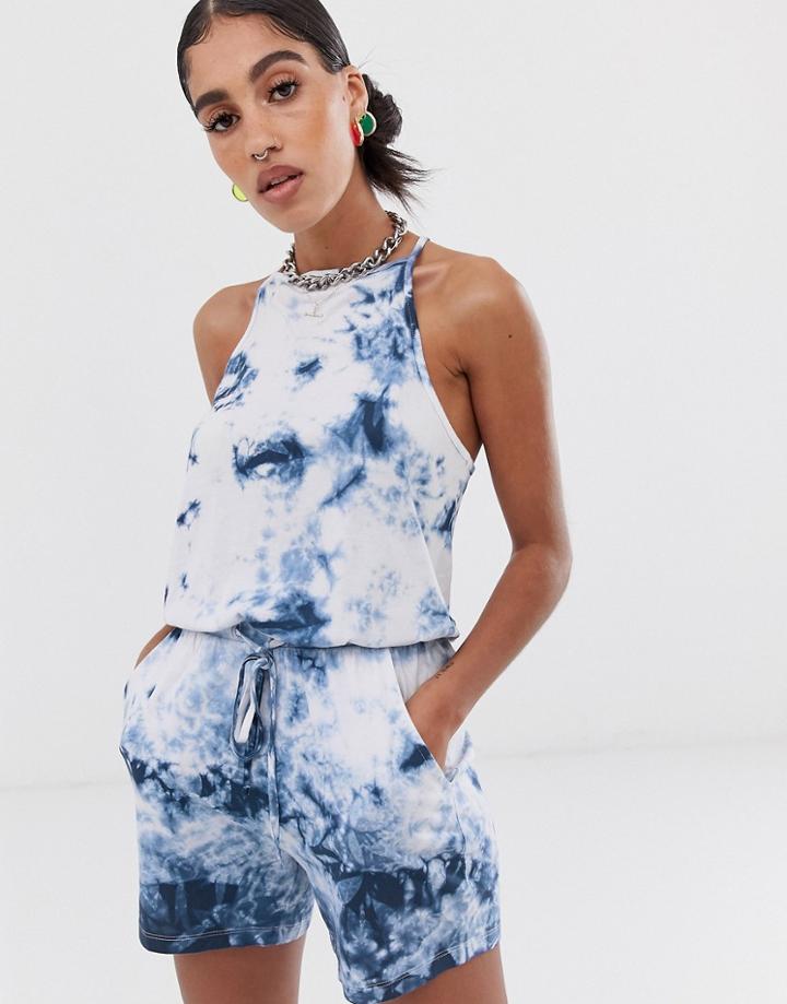 Noisy May Tie Dye Romper-multi
