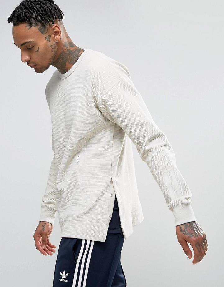 Adidas Originals Paris Pack Instinct Crew Neck Sweatshirt In Beige Bk0