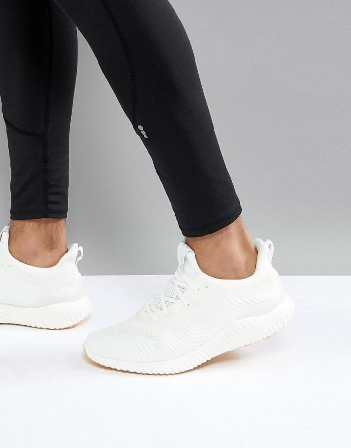 Adidas Running Alphabounce Sneakers In White Bw1225 - White