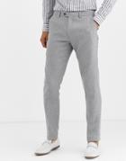 Gianni Feraud Winter Wedding Slim Fit Tweed Wool Blend Suit Pants