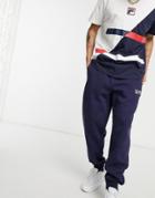 Fila Clooney Cuffed Sweatpants In Navy