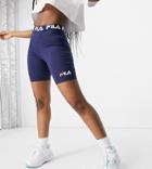 Fila Logo Band Legging Shorts In Navy Exclusive To Asos