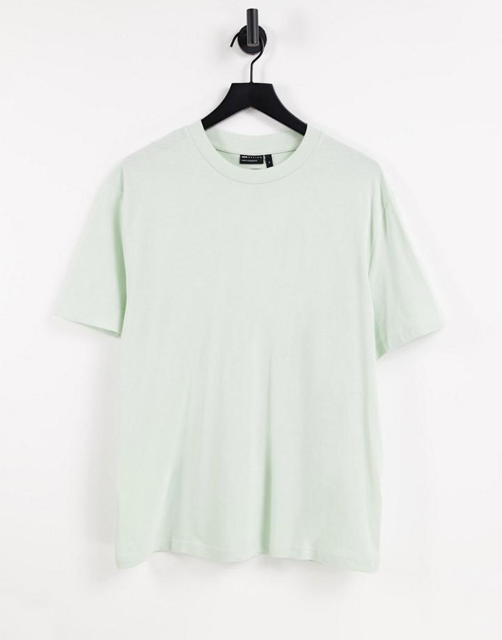 Asos Design Organic Relaxed Fit T-shirt In Pale Blue-blues