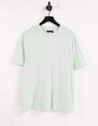 Asos Design Organic Relaxed Fit T-shirt In Pale Blue-blues