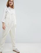 Asos White Overalls - Cream