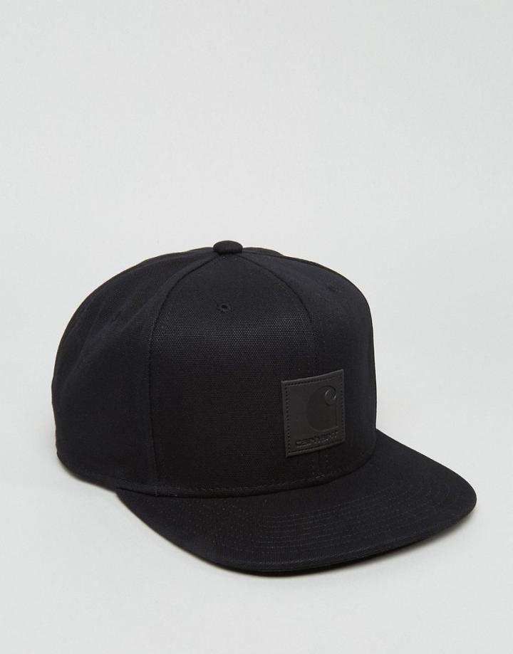 Carhartt Wip Logo 6 Panel Cap - Black
