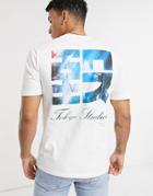 River Island Tokyo Printed T-shirt In White