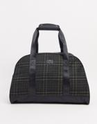 Peter Werth Chambers Check Wool Holdall-grey