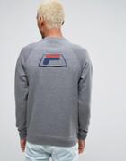Fila Black Sweatshirt With Back Logo - Navy
