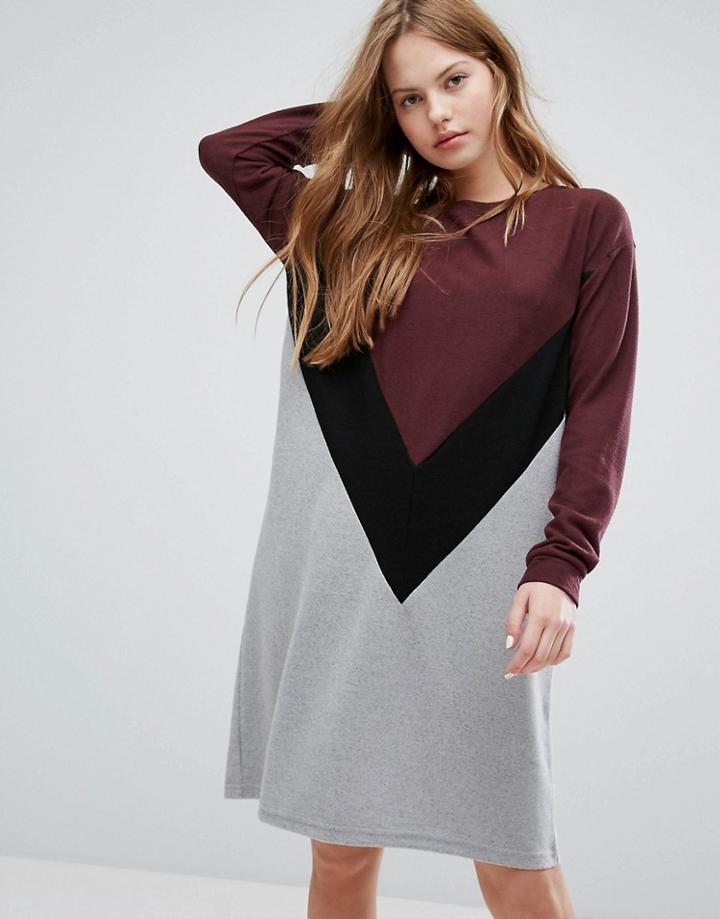 Noisy May Color Block Dress - Multi