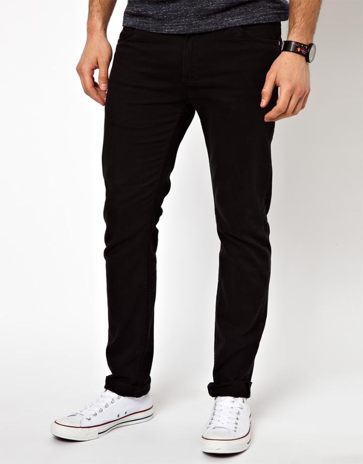 Farah Stretch Jean In Slim Fit - Black