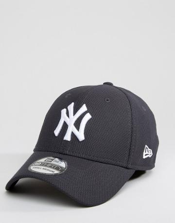 New Era 39thirty Cap Fitted Diamond Era Ny Yankees - Black