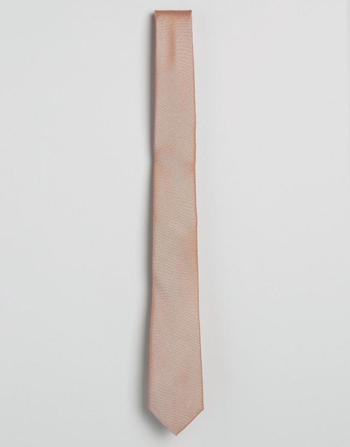 Asos Tie In Bronze - Bronze