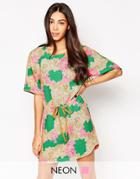 Traffic People Fan Fare Puppet On A String Dress - Pink