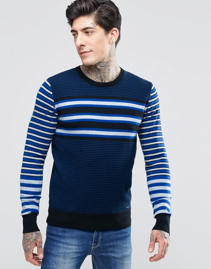 Diesel K-calib-c Stripe Sweater - Blue