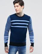 Diesel K-calib-c Stripe Sweater - Blue