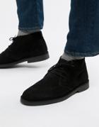 Selected Homme Desert Boot In Black - Black