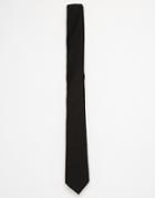 Asos Black Tie In Flannel - Black
