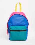Asos Mini Color Block Festival Nylon Backpack - Multi
