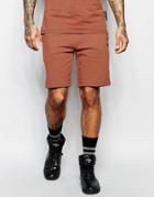 Criminal Damage Sweat Shorts - Rust