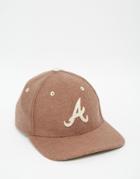 New Era 39thirty Atlanta Braves Wool Fitted Cap - Brown
