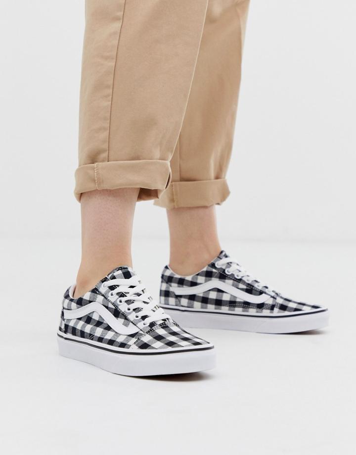 Vans Old Skool Black Gingham Sneakers