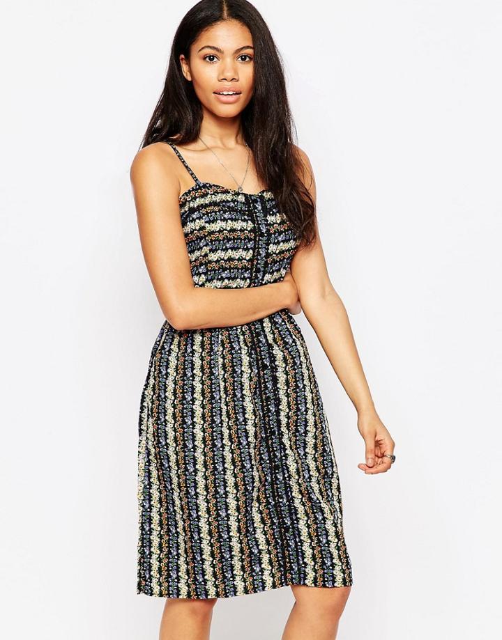Brave Soul Multi Print Summer Dress - Multi