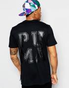 Puma X Dee & Ricky Longline T-shirt With Back Print - Black