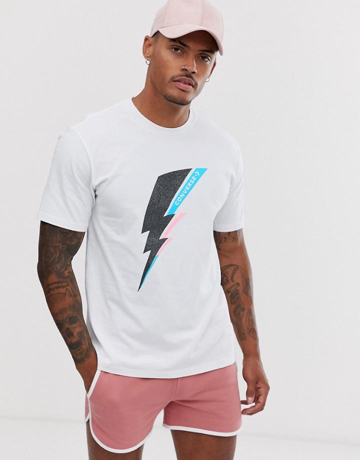 Converse Pride Bolt T-shirt In White