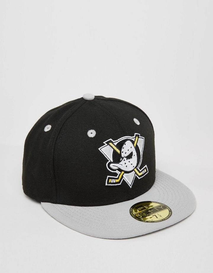 New Era 59 Fifty Cap Fitted Anaheim Ducks - Black