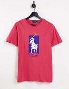 Polo Ralph Lauren Large Pony Print T-shirt In Red