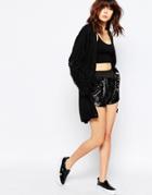 Story Of Lola Sequin Shorts - Black