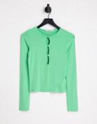 Na-kd Key Hole Top In Green