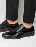 Dune Richmonds Leather Derby Shoes - Black